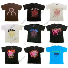 Ropa clásica para hombres diseñador de diseñadores de mujer sp5der Young thug 555555 camiseta de manzana camiseta casual de manga corta de manga corta camisetas