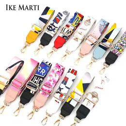 Bag Parts Accessories IKE MARTI Long Shoulder Strap for Crossbody Bag Purse Replacement Straps Women Handbag Leather Fabric Belt for O Bag Accessories 230210
