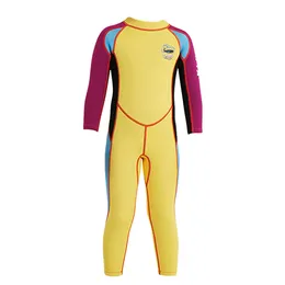 Clothing Sets Girls Wetsuit Neoprenes 25mm Diving Suits Children Keep Warm Long Sleeve Swimming Wear Boys UV Protection Swimwear for Kids W230210