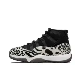 농구 신발 새로운 색상 구성표 높은 색상 구성 요소 블랙 흰색 표범 프린트 농구화 클래식 블루와 흰색 조정 크기 36-47