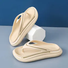 Slippers EVA Platform Flip Flops Thong Cloud Slippers Women Summer Shoes 2023 Memory Foam Thick Sole Pillow Slides Bathroom Beach Sandals R230210