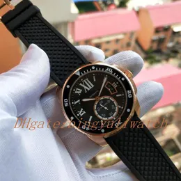 Фабрика New Men Caliber de Series W7100052 Rose Gold Watch Super-Luminova Автоматическое движение спортивные запястья. Оригинальные B226G