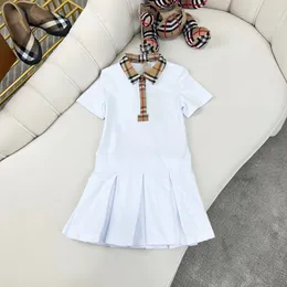 Mädchenkleider Baby Kleid weiße Kinder Kleidung Set Baumwollmaterial 120-160 cm Boutique Sommermädchen Hochzeit