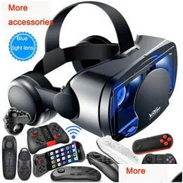 Устройства VR/AR G PRO 3D очки виртуальная реальность FL SN Visual Wideangle Box для 5-7 -дюймовых очков смартфона 221014 Drop Delivery Dhqij