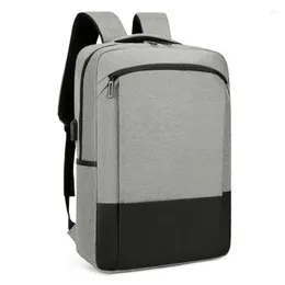 Ryggsäck enkla bärbara datorer /kvinnor 16 tum kontorsarbete ryggsäckar affärsväska unisex svart slim back pack