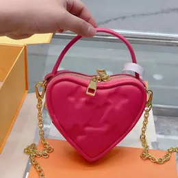 Brand Lovely Bag Designer Bags POP MY HEART Handbag Classic Pink Crossbody Luxurys Handbags Women Purse Valentine's Day Limited Tote Bags Ladies Pink Chain Shoulder