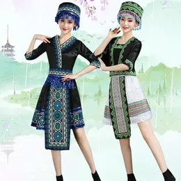 Stage Wear Miao Dance Costumes for Women Chinese Hmong Folk Music