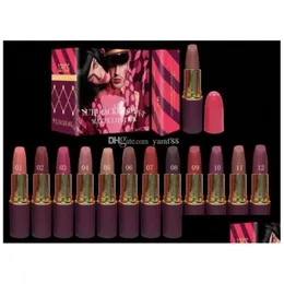Lipstick Makeup Matte Nutcracker Sweet 3G Cosmetics Lipsticks 12Pcs/Lots Drop Delivery Health Beauty Lips Dhidm