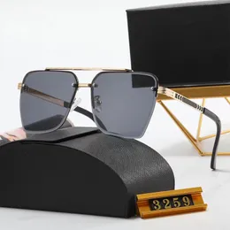 Herren-Sonnenbrille, Sonnenbrille für Männer und Frauen, Designer-Sonnenbrille im Vintage-Stil, schwarz, UV400