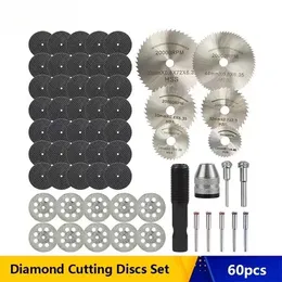 Diamond Cutting Discs Metal Saw Blade Set Cutting Tool Saw Blades for Dremel Metal Cutter Power Tools 30-60pcs Hand Tools