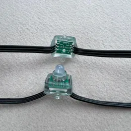 Strings DHL/FEDEX/UPS 1000pcs 100ct DC12V WS2811 Resistor Square Led Pixel Nodes 18awg With Ray Wu/ Zhang/xconnect Co