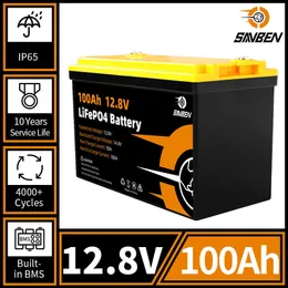 LifePO4 Battery Pack 12V 100Ah Fosfato de ferro de lítio Bateria de ciclo profundo para o inversor de automóvel para barcos RV Sistema solar de acampamento ao ar livre