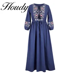 Casual Dresses Fashion Pure Color Round Neck Lace Accessory Dress Loose Temperament Sleeve Embroidered Cotton Linen Dress Factory Direct Sales 230210