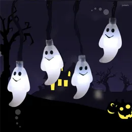 Stringhe 6m 40Leds Halloween LED String Lights Zucca Fantasma Pipistrello Ghirlanda Luce Lanterna Giardino esterno Casa Festa Vacanza Decora Batteria