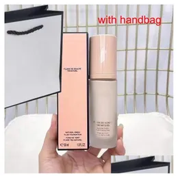 파운데이션 내추럴 피니시 플루이드 30Ml Fluide De Beaute Fini Naturel 리퀴드 프라이머 컨실러 1Fl.Oz Handb Dhgvh가있는 페이스 메이크업 파운데이션