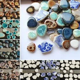 Ferramentas de artesanato 100g 200GDIY Fragmentos de mosaico de cerâmica em forma de pedra de porcelana de pedra livre de pedra