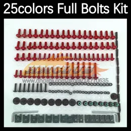 268st Complete Moto Body Full Screws Kit för Kawasaki Ninja ZX900 ZX 9R 900 9 R 900cc ZX9R ZX-9R 00 01 2000 2001 Motorcykelmässa