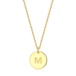 Naszyjniki wiszące modne miłośnicy „Galda złota litera„ A ”i„ M ”naszyjnik