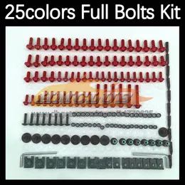 268PCS完全なMoto Body Full Screws Kit for Yamaha YZFR6S YZF-R6S 06-09 YZF R6S 06 07 08 09 2006 2007 2009モーターサイクルフェアリングボルトフロントガラスボルトネジナット