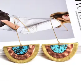 Dangle Küpeler Avize Toptan Bildirimi Altın Metal Yüksek kaliteli moda trend Wmen için Uzun Damla