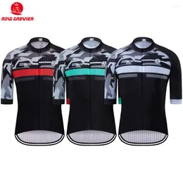 레이싱 재킷 2023 남자 사이클링 저지 여름 mtb camisa ciclismo 통기성 라이크라 자전거 짧은 소매 maillot hombre