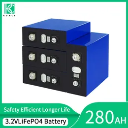 3.2V 280AH Lifepo4 Batteria Al Litio Ferro Fosfato Ricaricabile Cellulare FAI DA TE Per La Batteria Solare CAMPER EV Golf Carrelli Yacht Barca Carrello Elevatore