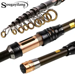 Boat Fishing Rods Sougayilang 13m24m Telescopic Fishing Rod Double Fixed Strong Wheel Seat High Handlet Saltwater Freshwater Sea Fishing Rods J230211