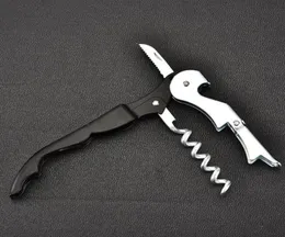NOWOŚĆ 200PCS Black Bottle Otwieracz morski korkociągowy nóż Pulltap podwójny zawias korkociągowy metalowy otwieracz kuchenny narzędzie narzędzie T500477253629