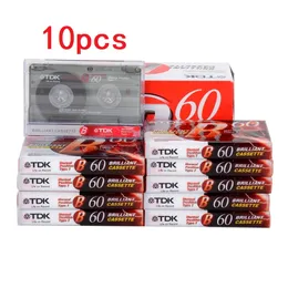 Пустые диски 10pcs High Qulity Standard Cassette Blank Tail Player Пустое 60 -минутная запись магнитная аудиолезания для речевой музыки 230211