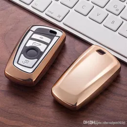 TPU Car Key Cover Case Holder Portafogli Skin Set per BMW e30 e36 e90 e60 e84 e36 e53 e63 e90 F10 F30 x1 x3 x4 fob remote protector243s
