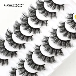 Инструменты макияжа ysdo 3 5 8 пары DD Curl Mink Eyelashes Natural Fluffy 3D False Lashes драматический объем поддельные мягкие искусственные кишки 230211