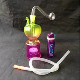 Vielzahl von Zubehör für Glasbongs mit Farbverlauf-Wasserhaken, Großhandel für Glasbongs-Zubehör, Glas-Shisha, rauchfreie Wasserpfeife