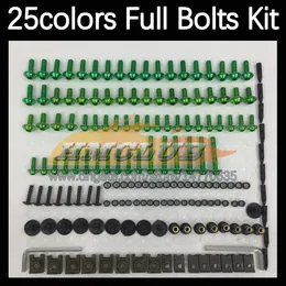 268 st Komplett Moto Body Full Screws Kit för Yamaha YZF-R6 06-07 YZF600 YZF 600 CC YZF R6 YZFR6 06 07 2006 2007 Motorcykelmässa