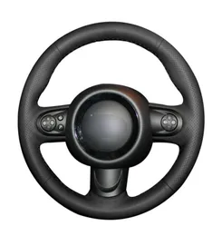 Handstitched Black PU Artificial Leather Steering Wheel Cover för MinihatchBackMini R56R57 Clubman ClubVan Coupe3Spoke8535269