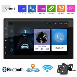 2 Din Android 9 1 Araba Radyo GPS Navigasyonu 7 2 32G Evrensel Otomatik Ses Stereo Araba Multimedya PlayerWifi Bluetooth USB1307Q