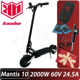 Kaabo Mantis Electric Scooter Mantis10 2*1000W Çift Motor Mantis10 Pro 60V 24.5AH 10X3.0inch Kaykay Kickscooter