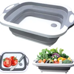 Badrumsänkor Hushållsvikta tvättbassäng Portable Sink Foot Hink Wash Basin Plastic Foldbar Basin Travel Outdoor Camp Basins 230211