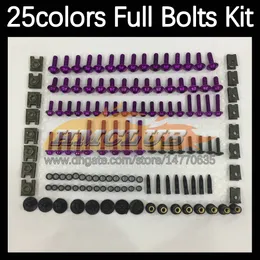 268 st Complete Moto Body Full Screws Kit för Kawasaki Ninja ZZR400 ZZR 400 ZZR-400 01 02 03 04 05 06 07 01-07 Motorcykelmässa