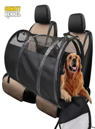 ブースターシートCawayi Kennel Carriers Lear Back Pet Dog Car Seat Cover Mats Hammock Protector with Safety Belt Transportin Perro D18961303