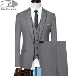 Herren -Tracksuits Jackelpantsvest Hochzeitsanzüge für Men Mans 3 PCs Set formelle Anzug für Geschäftstreffen maßgeschneiderte schwarze Anzüge 230211