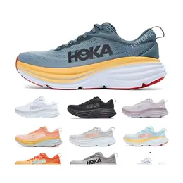 オートバイブーツ2022 HOKA ONE BONDI 8ランニングシューズローカルオンラインストアトレーニングスニーカーが受け入れたライフスタイルショック吸収ハイウェイDHDKM