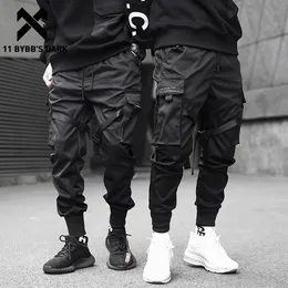 Men's Pants 11 BYBB'S DARK Men Joggers Pants Multi-pocket Elastic Waist Harem Pants Men Hip Hop Streetwear Sweatpants Pencil Pants Techwear 230211