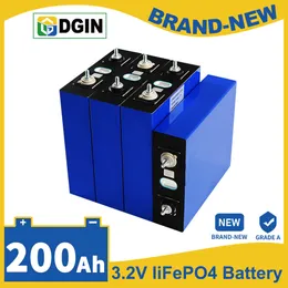 Batteria 3.2V 200Ah Lifepo4 Celle di grado A LFP nuove di zecca Batteria ricaricabile Cicli profondi per 12V 24V 48V RV Camper Barche EV