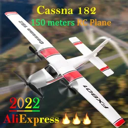 Electric/RC Aircraft Beginner Electric Airplane RC RTF Epp Foam UAV Remote Control Glider Plane Kit Cassna 182 Aircraf More Battery Increase Fly Time 230210
