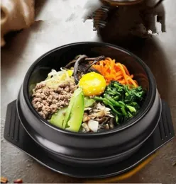 Çorba Stok Saksları Klasik Kore Mutfağı Setleri Dolsot Taş Kase Pot Bibimbap Seramik Çorba Ramen Kaseleri Profesyonel Paketleme 2103460