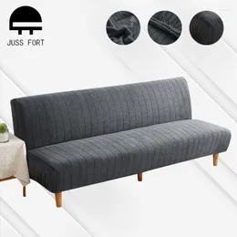 Housses de chaise tout compris élastique canapé-lit couverture couleur unie pliant sans bras sans accoudoir canapé housse meubles protecteur