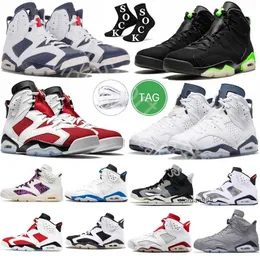 2023 Homens para homens 6s Sapatos de basquete Jumpman 6 UNC White Midnight Marinha brit￢nica Khaki Olive Black Cat Bordeaux criou Tinker Trainers Sports Sports