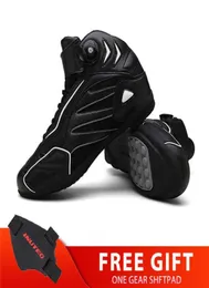 Черный, в то время как мотоциклетные ботинки без мотоциклетов для ботинок для мотоциклы для ботинков мотоциклы дышащие мотоцикл -байкер -байкер Touring Touring Shoes mens5486366