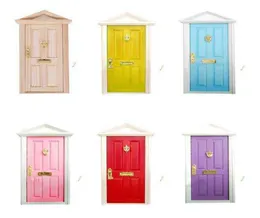 112 Skala Dollhouse Miniature Wood Fairy Door Knocker Doorplate Lock Key Decor 2111043756774