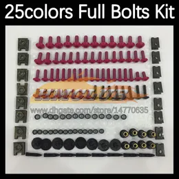 268PCS Complete MOTO Body Full Screws Kit For KAWASAKI NINJA ZX7R ZX750 ZX 7R 750 ZX-7R 96 97 98 99 00 01 02 03 Motorcycle Fairing Bolts Windscreen Bolt Screw Nuts Nut Set